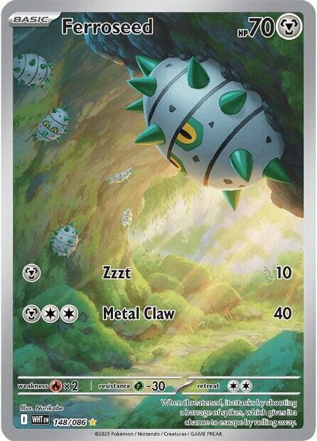 Ferroseed (148/086) [Scarlet & Violet: White Flare] Pokemon Single Pokémon  | Multizone: Comics And Games