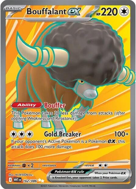Bouffalant ex (162/086) [Scarlet & Violet: White Flare] Pokemon Single Pokémon  | Multizone: Comics And Games