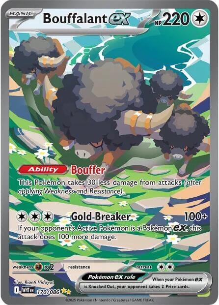 Bouffalant ex (170/086) [Scarlet & Violet: White Flare] Pokemon Single Pokémon  | Multizone: Comics And Games