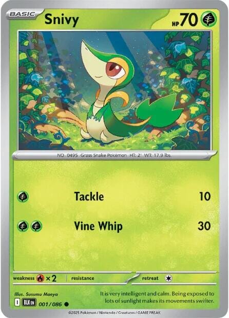 Snivy (001/086) [Scarlet & Violet: Black Bolt] Pokemon Single Pokémon  | Multizone: Comics And Games