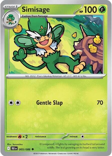 Simisage (005/086) [Scarlet & Violet: Black Bolt] Pokemon Single Pokémon  | Multizone: Comics And Games