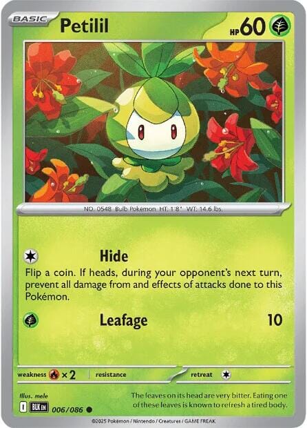 Petilil (006/086) [Scarlet & Violet: Black Bolt] Pokemon Single Pokémon  | Multizone: Comics And Games