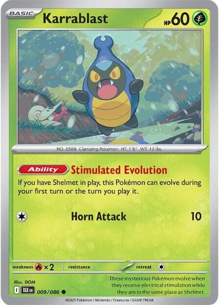 Karrablast (009/086) [Scarlet & Violet: Black Bolt] Pokemon Single Pokémon  | Multizone: Comics And Games