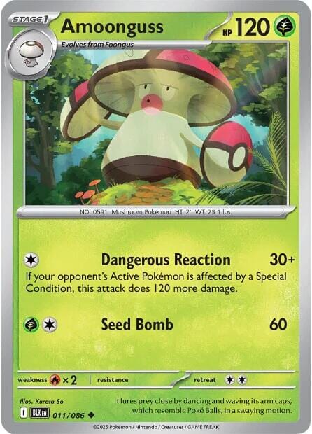 Amoonguss (011/086) [Scarlet & Violet: Black Bolt] Pokemon Single Pokémon  | Multizone: Comics And Games