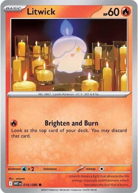 Litwick (016/086) [Scarlet & Violet: White Flare] Pokemon Single Pokémon  | Multizone: Comics And Games