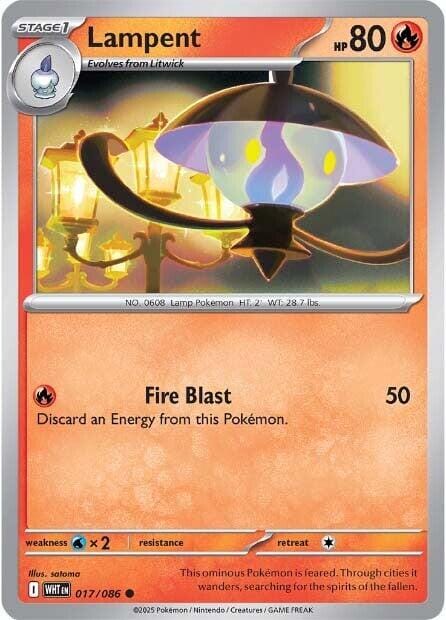 Lampent (017/086) [Scarlet & Violet: White Flare] Pokemon Single Pokémon  | Multizone: Comics And Games