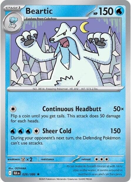 Beartic (026/086) [Scarlet & Violet: Black Bolt] Pokemon Single Pokémon  | Multizone: Comics And Games
