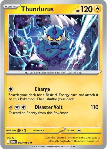 Thundurus (033/086) [Scarlet & Violet: Black Bolt] Pokemon Single Pokémon  | Multizone: Comics And Games