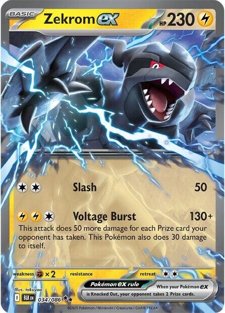 Zekrom ex (034/086) [Scarlet & Violet: Black Bolt] Pokemon Single Pokémon  | Multizone: Comics And Games