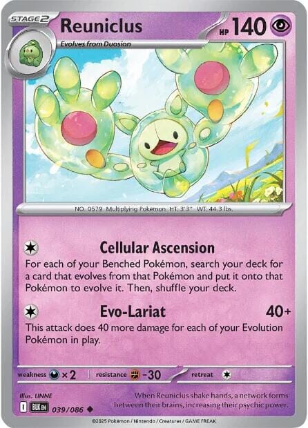 Reuniclus (039/086) [Scarlet & Violet: Black Bolt] Pokemon Single Pokémon  | Multizone: Comics And Games
