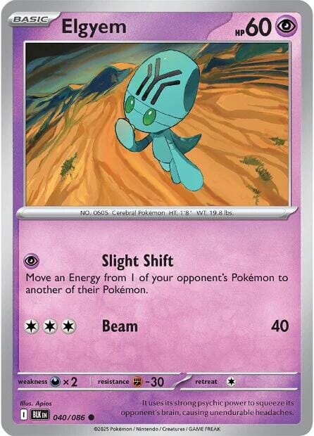 Elgyem (040/086) [Scarlet & Violet: Black Bolt] Pokemon Single Pokémon  | Multizone: Comics And Games