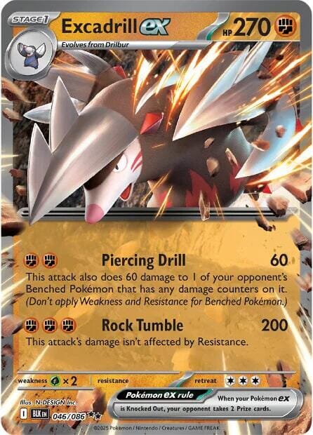 Excadrill ex (046/086) [Scarlet & Violet: Black Bolt] Pokemon Single Pokémon  | Multizone: Comics And Games