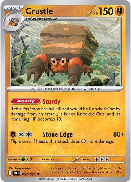 Crustle (052/086) [Scarlet & Violet: Black Bolt] Pokemon Single Pokémon  | Multizone: Comics And Games