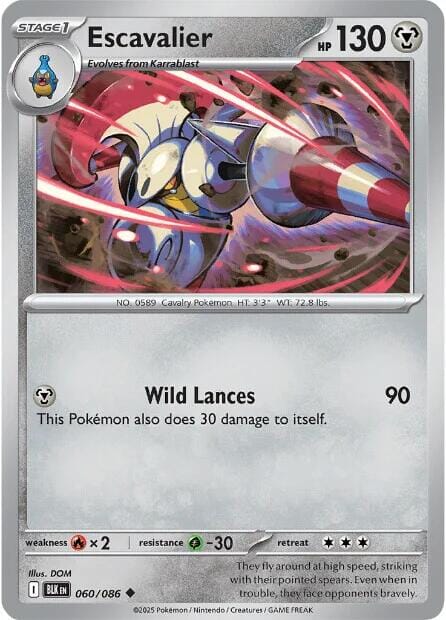 Escavalier (060/086) [Scarlet & Violet: Black Bolt] Pokemon Single Pokémon  | Multizone: Comics And Games