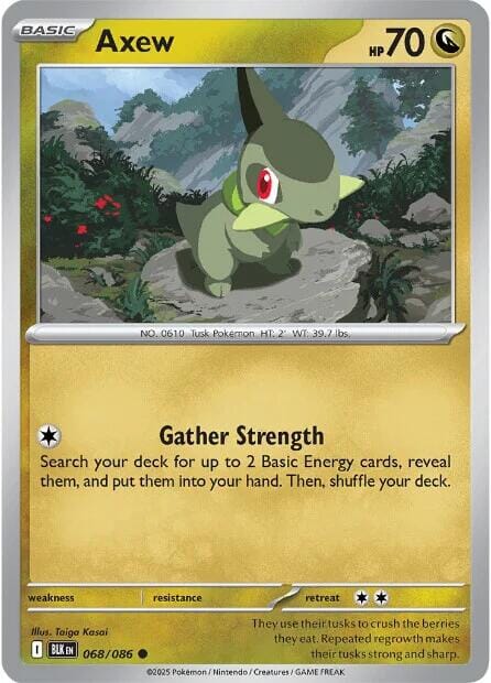 Axew (068/086) [Scarlet & Violet: Black Bolt] Pokemon Single Pokémon  | Multizone: Comics And Games