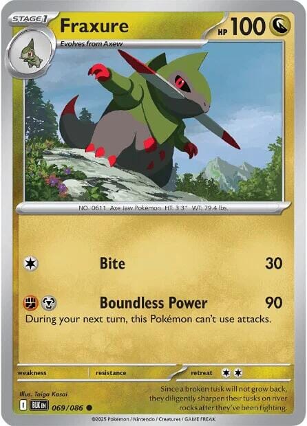 Fraxure (069/086) [Scarlet & Violet: Black Bolt] Pokemon Single Pokémon  | Multizone: Comics And Games