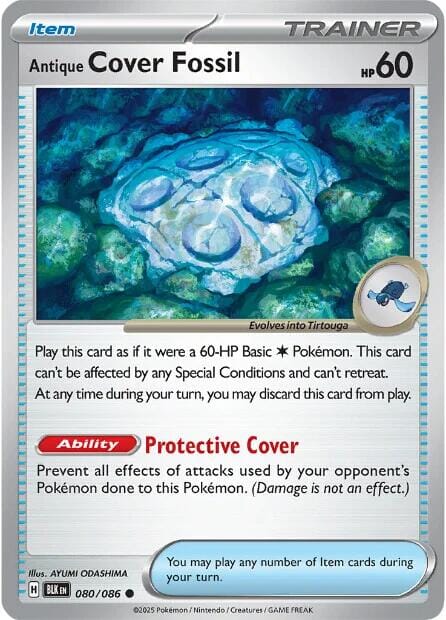 Antique Cover Fossil (080/086) [Scarlet & Violet: Black Bolt] Pokemon Single Pokémon  | Multizone: Comics And Games