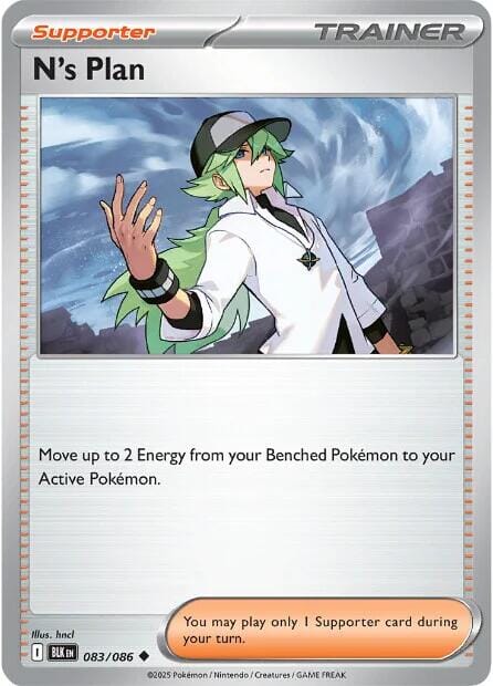 N's Plan (083/086) [Scarlet & Violet: Black Bolt] Pokemon Single Pokémon  | Multizone: Comics And Games