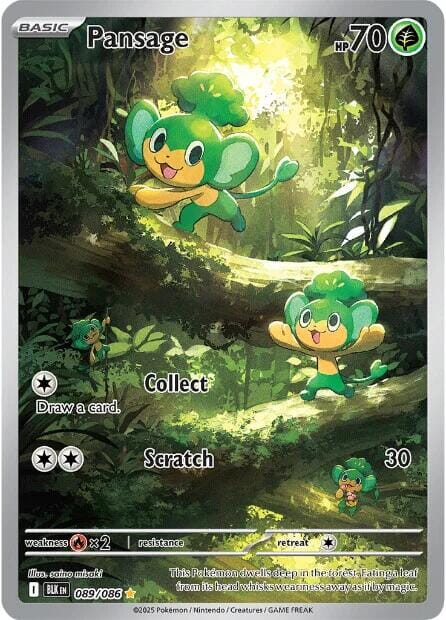 Pansage (089/086) [Scarlet & Violet: Black Bolt] Pokemon Single Pokémon  | Multizone: Comics And Games