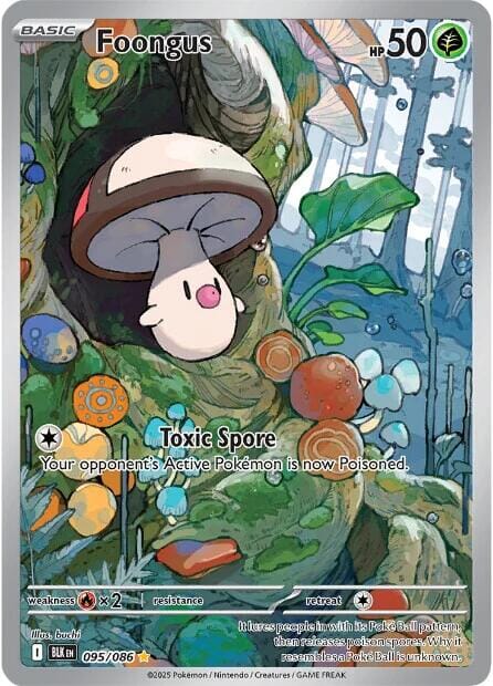 Foongus (095/086) [Scarlet & Violet: Black Bolt] Pokemon Single Pokémon  | Multizone: Comics And Games