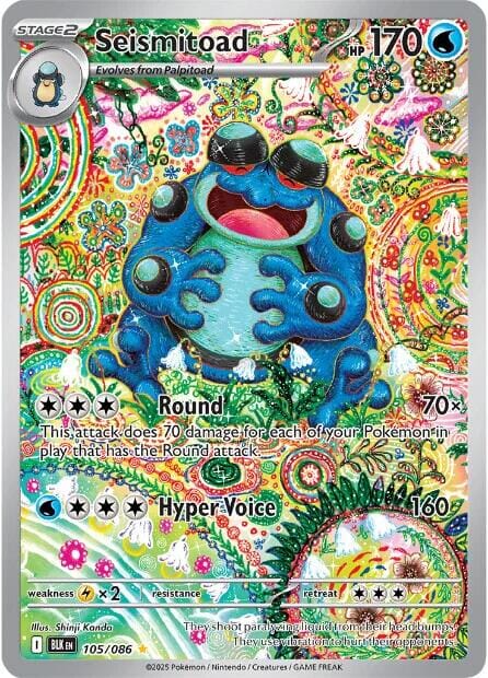 Seismitoad (105/086) [Scarlet & Violet: Black Bolt] Pokemon Single Pokémon  | Multizone: Comics And Games