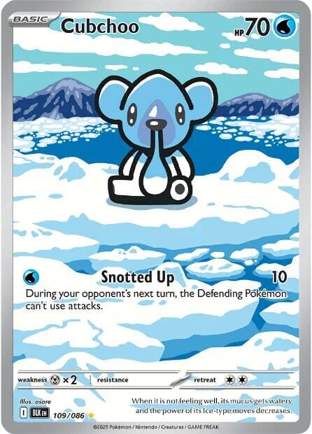 Cubchoo (109/086) [Scarlet & Violet: Black Bolt] Pokemon Single Pokémon  | Multizone: Comics And Games
