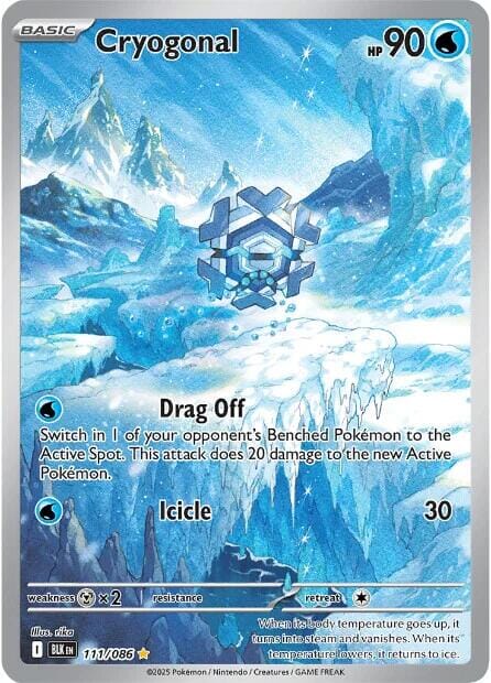 Cryogonal (111/086) [Scarlet & Violet: Black Bolt] Pokemon Single Pokémon  | Multizone: Comics And Games
