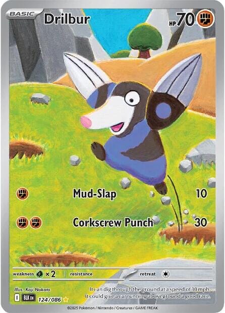 Drilbur (124/086) [Scarlet & Violet: Black Bolt] Pokemon Single Pokémon  | Multizone: Comics And Games
