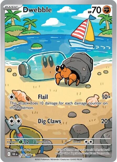 Dwebble (129/086) [Scarlet & Violet: Black Bolt] Pokemon Single Pokémon  | Multizone: Comics And Games