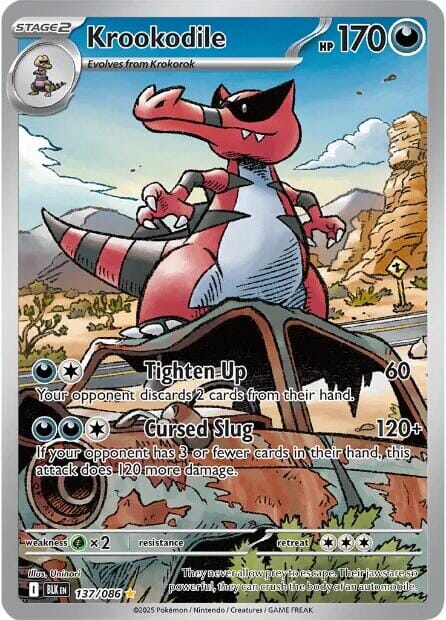 Krookodile (137/086) [Scarlet & Violet: Black Bolt] Pokemon Single Pokémon  | Multizone: Comics And Games