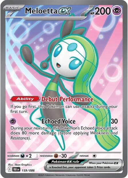 Meloetta ex (159/086) [Scarlet & Violet: Black Bolt] Pokemon Single Pokémon  | Multizone: Comics And Games