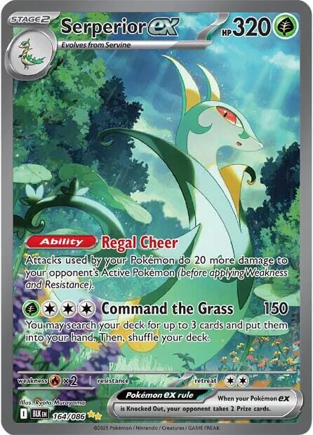Serperior ex (164/086) [Scarlet & Violet: Black Bolt] Pokemon Single Pokémon  | Multizone: Comics And Games