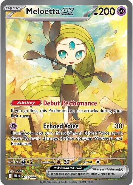 Meloetta ex (167/086) [Scarlet & Violet: Black Bolt] Pokemon Single Pokémon  | Multizone: Comics And Games