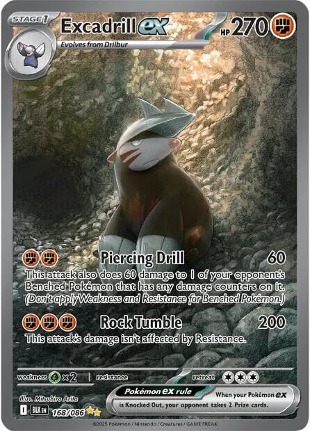 Excadrill ex (168/086) [Scarlet & Violet: Black Bolt] Pokemon Single Pokémon  | Multizone: Comics And Games