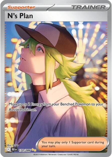 N's Plan (170/086) [Scarlet & Violet: Black Bolt] Pokemon Single Pokémon  | Multizone: Comics And Games
