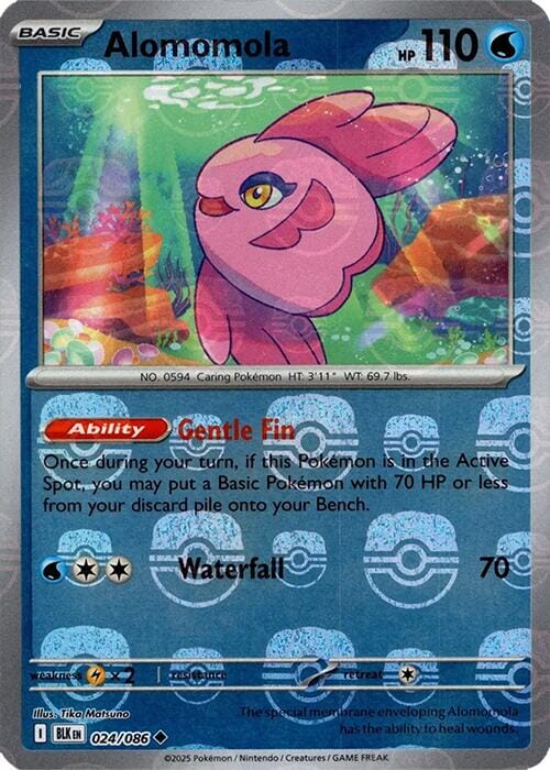 Alomomola (024/086) (Master Ball Pattern) [Scarlet & Violet: Black Bolt] Pokemon Single Pokémon  | Multizone: Comics And Games