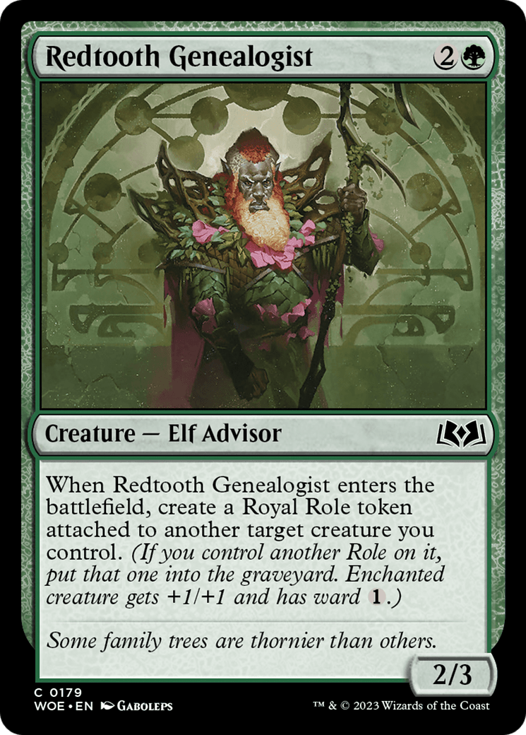 Redtooth Genealogist [Wilds of Eldraine] MTG Single Magic: The Gathering  | Multizone: Comics And Games