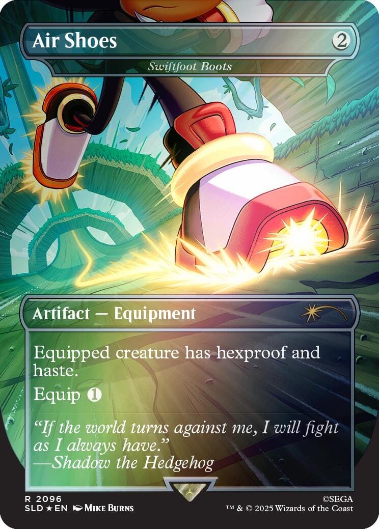 Air Shoes - Swiftfoot Boots (Rainbow Foil) [Secret Lair Drop Series] MTG Single Magic: The Gathering  | Multizone: Comics And Games