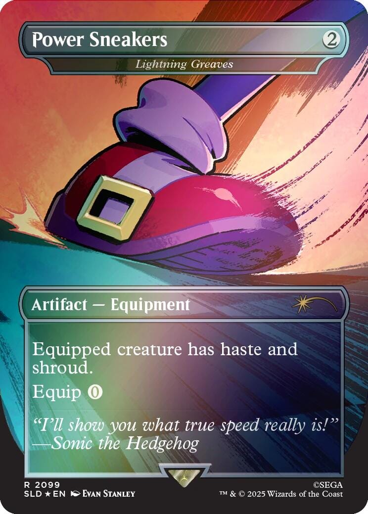 Power Sneakers - Lightning Greaves (Rainbow Foil) [Secret Lair Drop Series] MTG Single Magic: The Gathering  | Multizone: Comics And Games