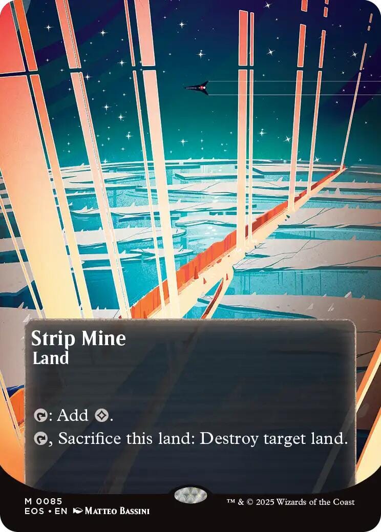 Strip Mine (0085) (Borderless) [Edge of Eternities: Stellar Sights] MTG Single Magic: The Gathering  | Multizone: Comics And Games