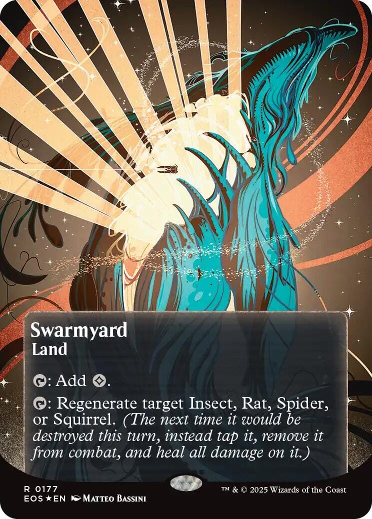 Swarmyard (0087) (Borderless) (Galaxy Foil) [Edge of Eternities: Stellar Sights] MTG Single Magic: The Gathering  | Multizone: Comics And Games