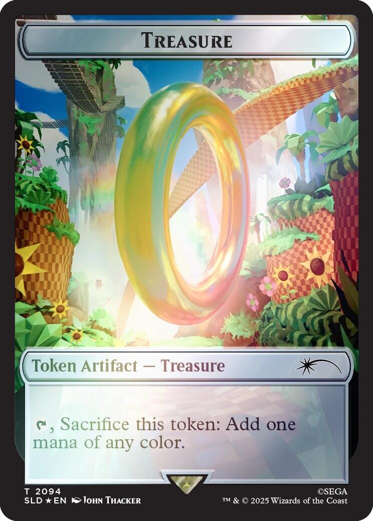 Treasure Token (2094) (Rainbow Foil) [Secret Lair Drop Series] MTG Single Magic: The Gathering  | Multizone: Comics And Games