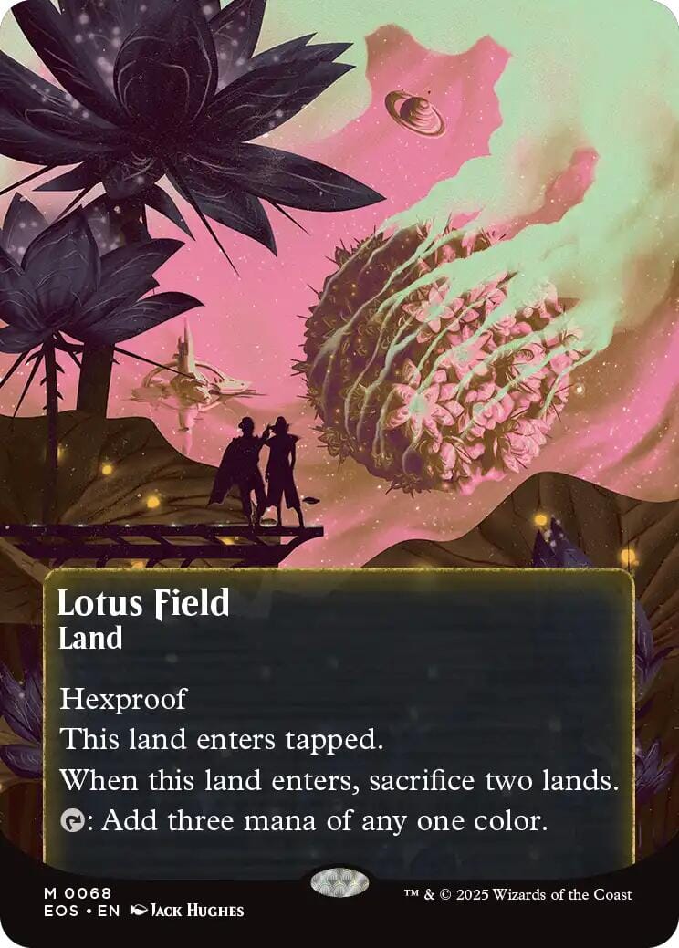 Lotus Field (0068) (Borderless) [Edge of Eternities: Stellar Sights] MTG Single Magic: The Gathering  | Multizone: Comics And Games