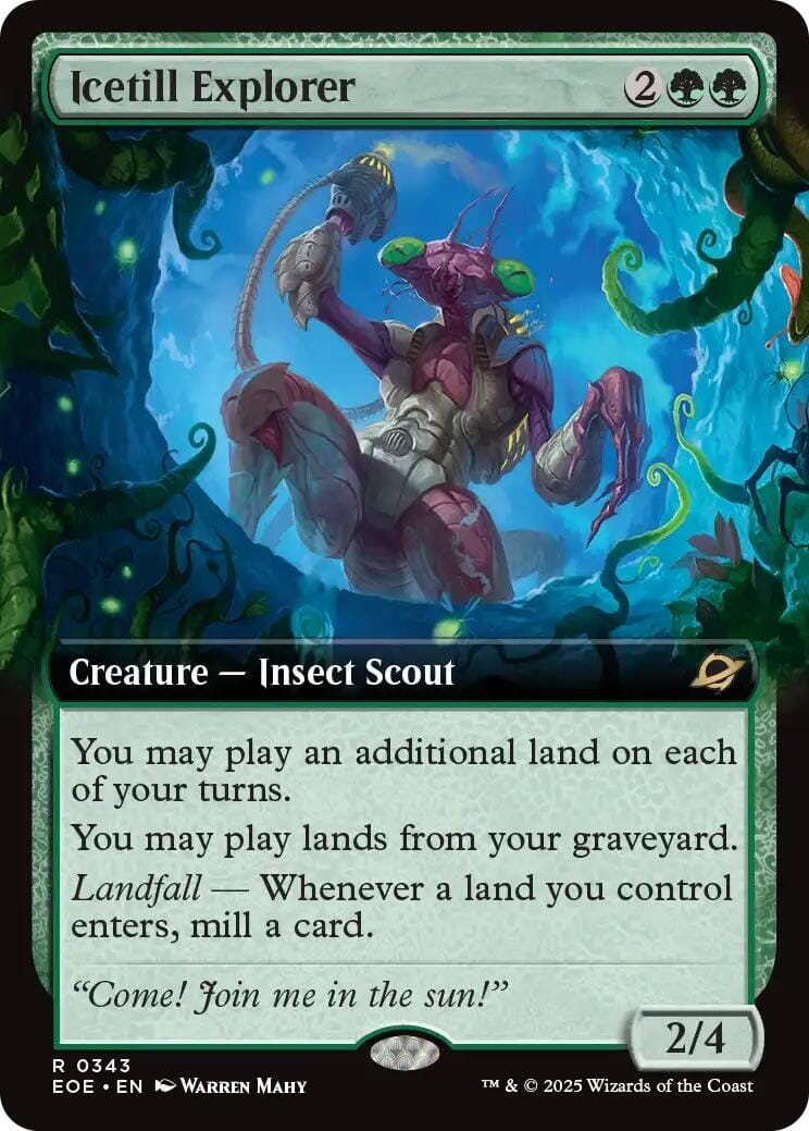 Icetill Explorer (Extended Art) [Edge of Eternities] MTG Single Magic: The Gathering  | Multizone: Comics And Games