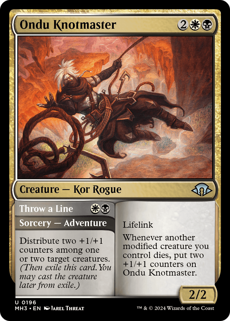 Ondu Knotmaster // Throw a Line [Modern Horizons 3] MTG Single Magic: The Gathering  | Multizone: Comics And Games