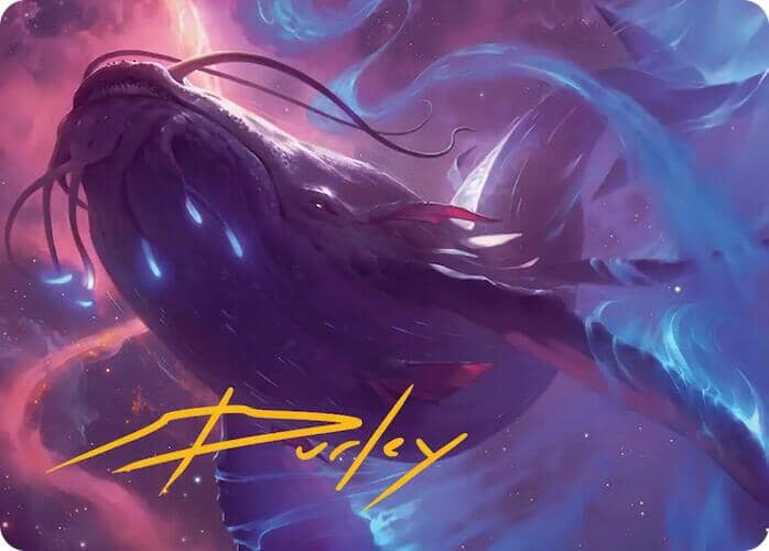 Starbreach Whale Art Card (Gold-Stamped Signature) [Edge of Eternities Art Series] MTG Single Magic: The Gathering  | Multizone: Comics And Games