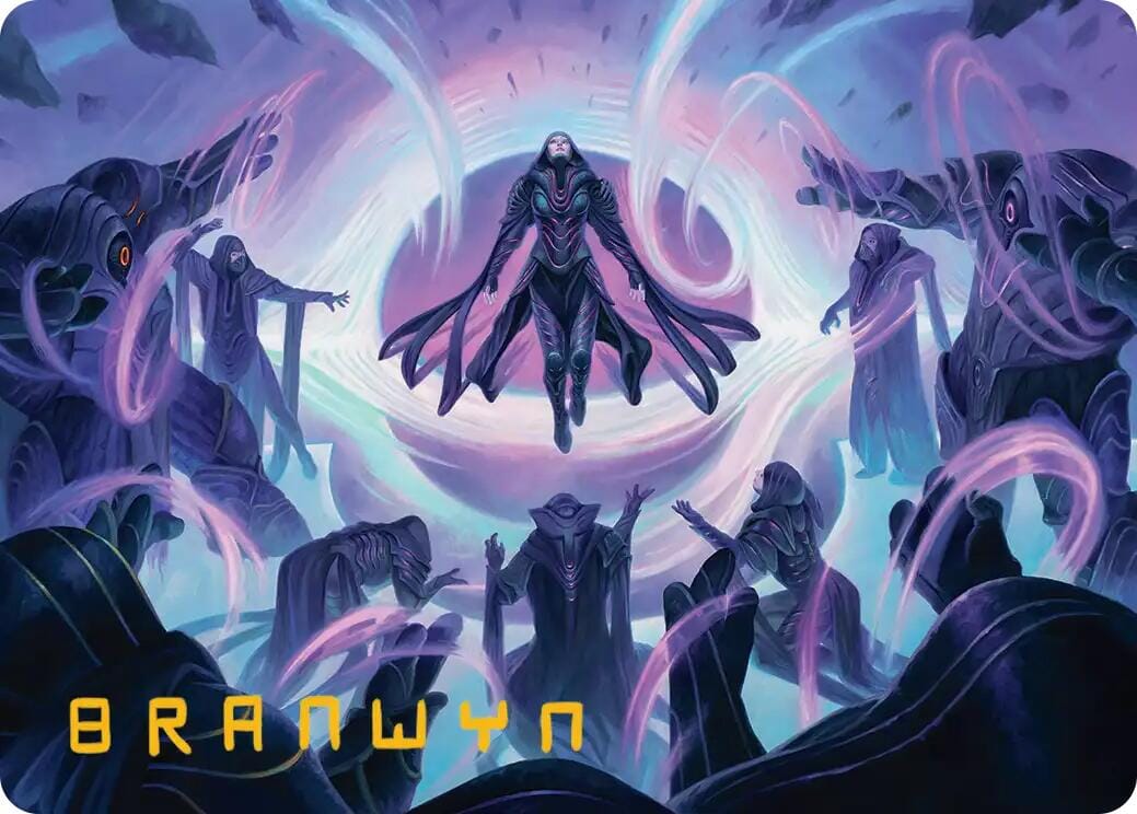 Chorale of the Void Art Card (Gold-Stamped Signature) [Edge of Eternities Art Series] MTG Single Magic: The Gathering  | Multizone: Comics And Games