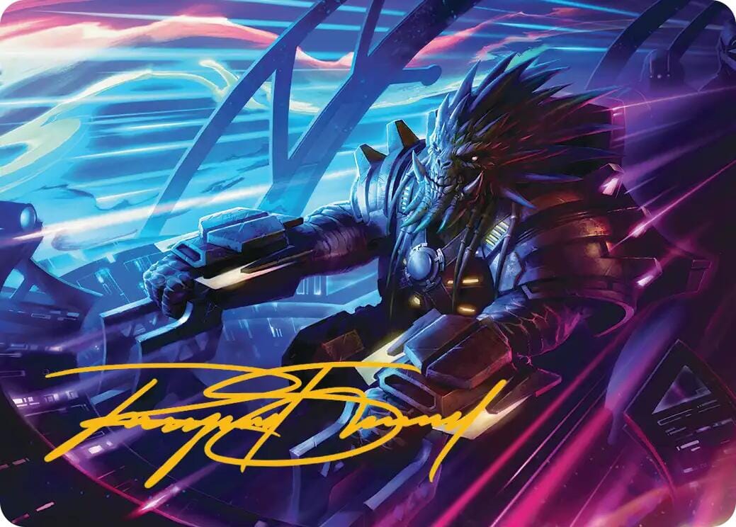 Tannuk, Steadfast Second Art Card (Gold-Stamped Signature) [Edge of Eternities Art Series] MTG Single Magic: The Gathering  | Multizone: Comics And Games
