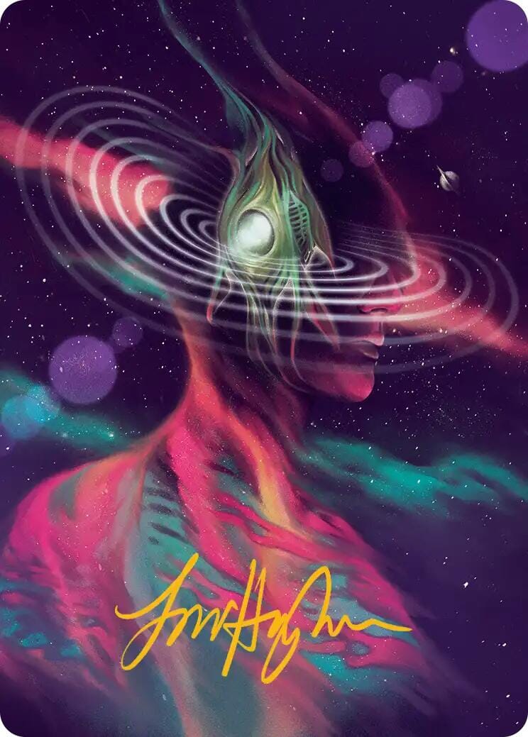 Terrasymbiosis Art Card (Gold-Stamped Signature) [Edge of Eternities Art Series] MTG Single Magic: The Gathering  | Multizone: Comics And Games