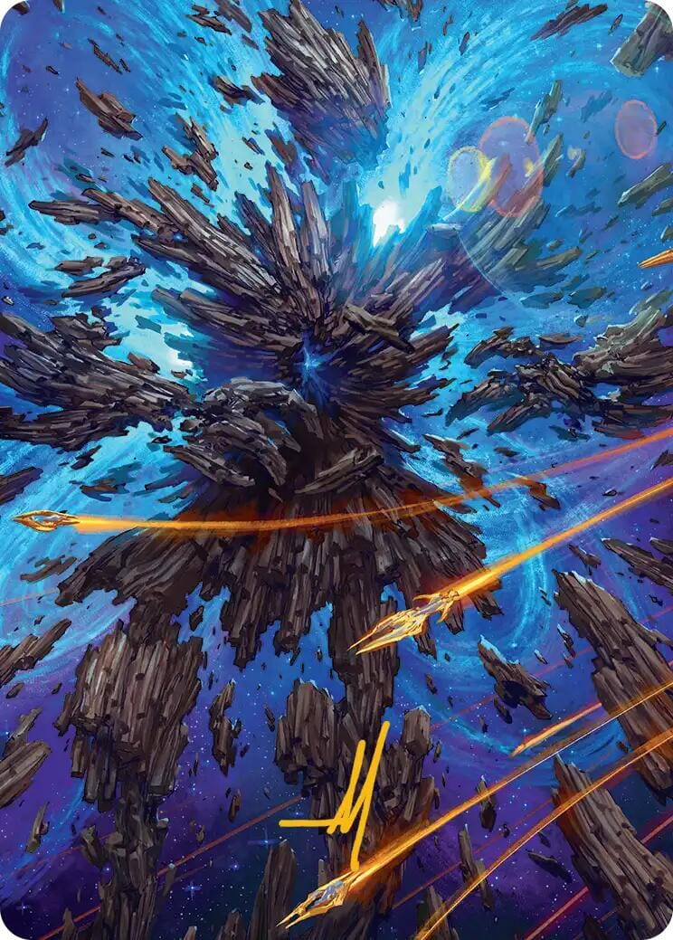 Celestial Colonnade Art Card (Gold-Stamped Signature) [Edge of Eternities Art Series] MTG Single Magic: The Gathering  | Multizone: Comics And Games